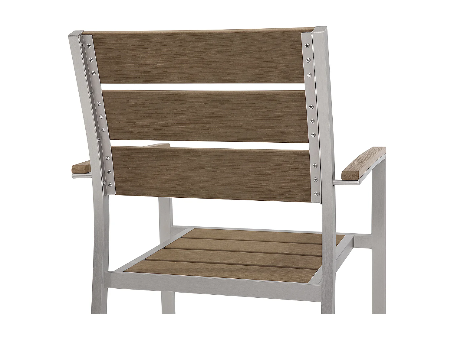 Conjunto de refeições de jardim 6 lugares VERNIO Castanho