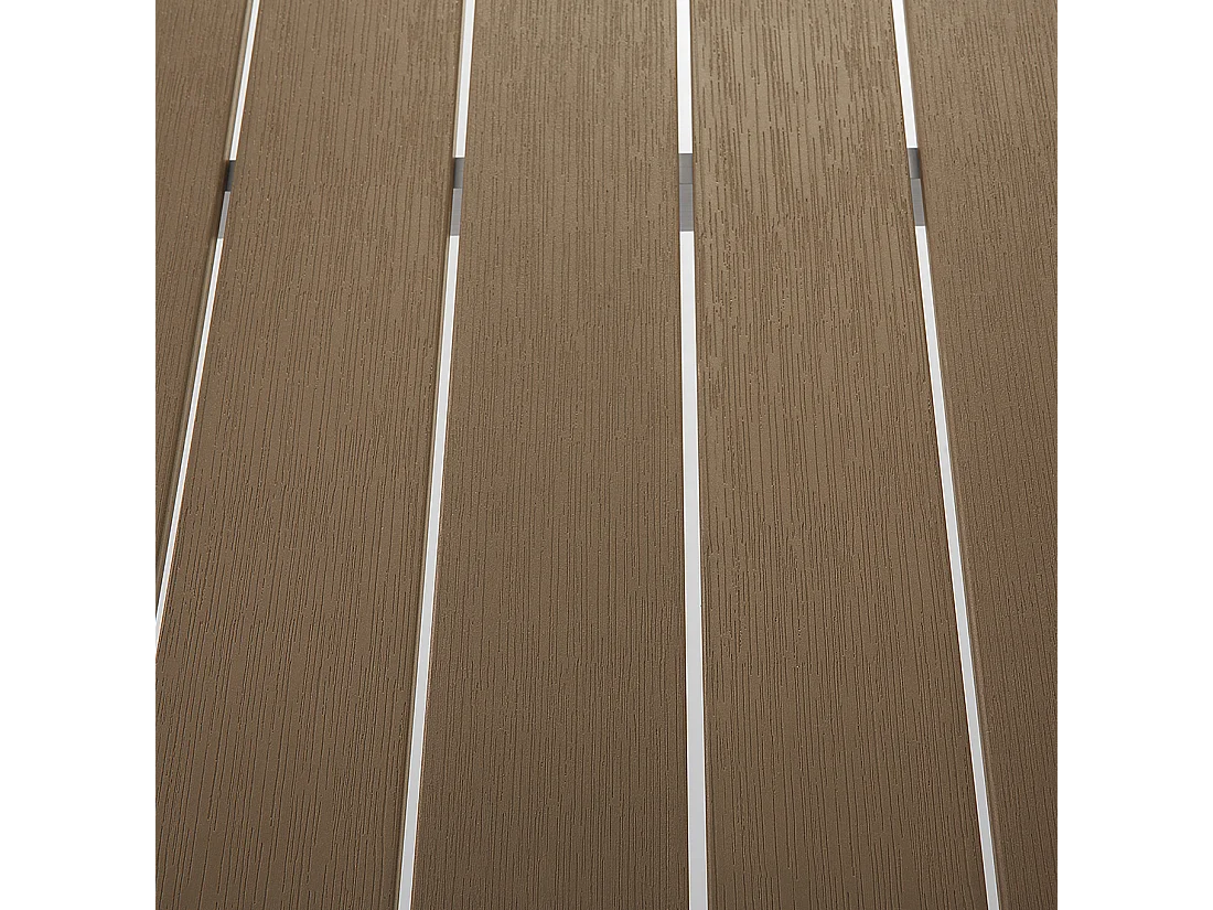 Conjunto de refeições de jardim 6 lugares VERNIO Castanho