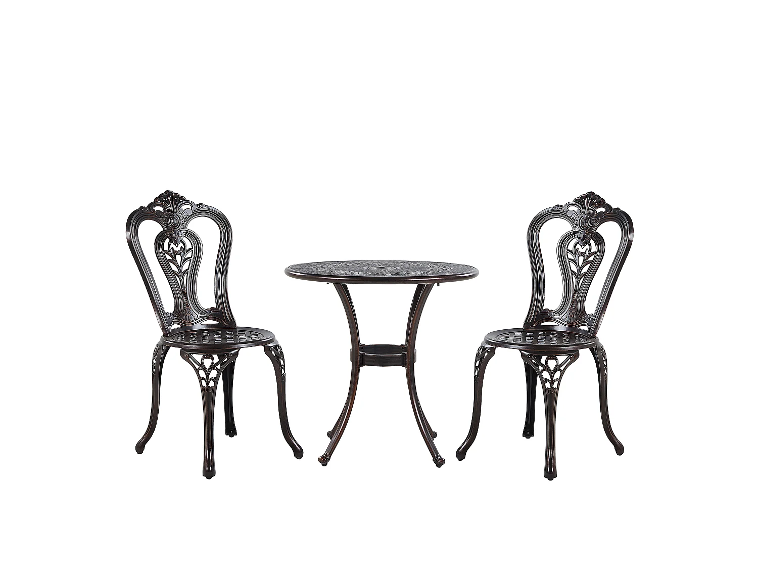 Ensemble pour bistro BOVINO Métal Marron foncé