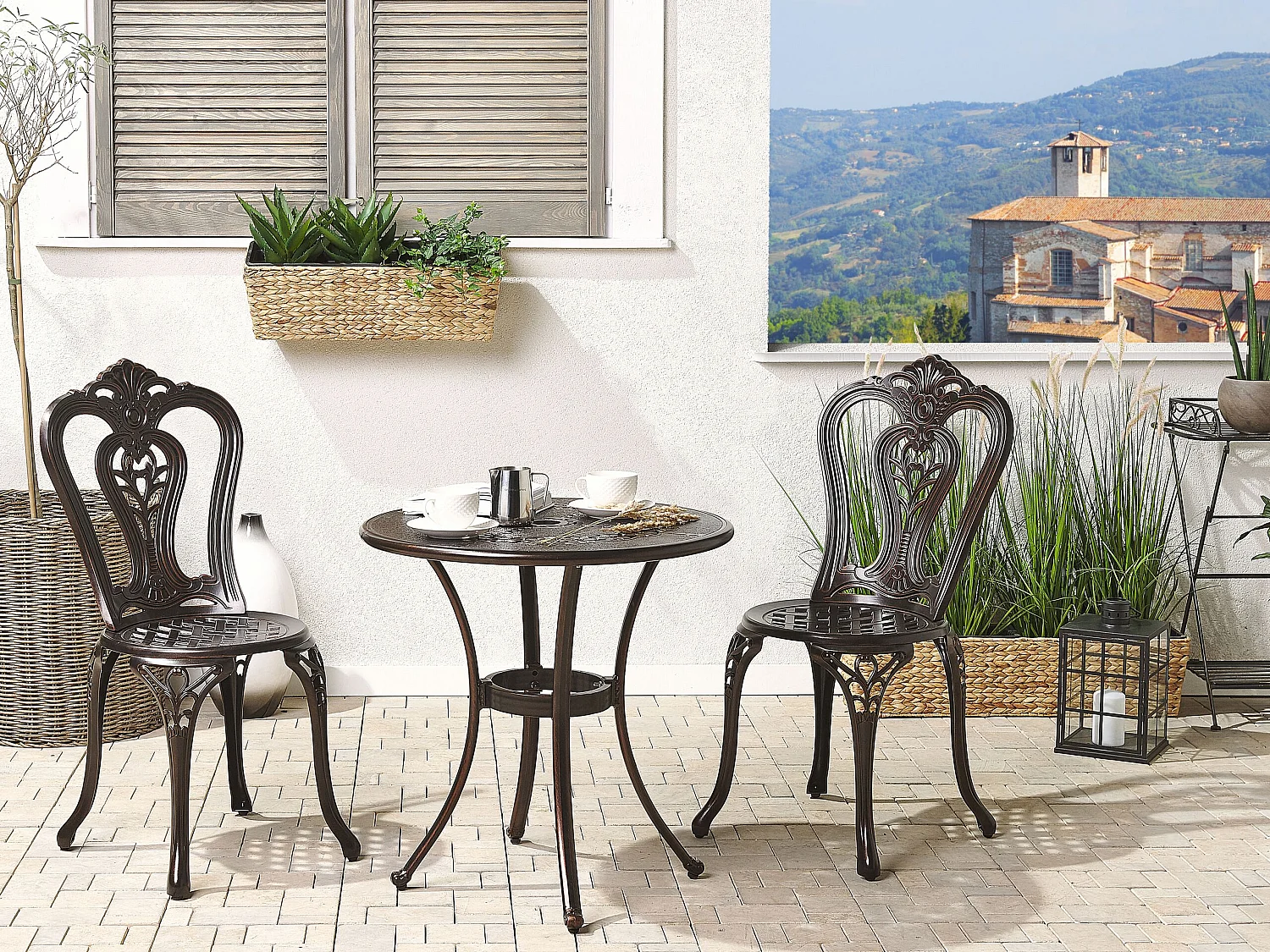 Set bistrot BOVINO Metallo Marrone scuro