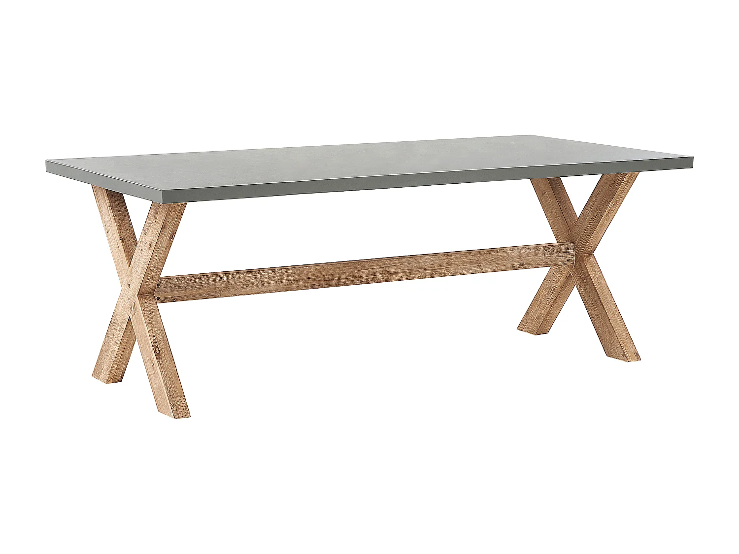 Gartenmöbel Set 4-Sitzer MAROS/OLBIA inkl. Kissen Beton Hellbraun