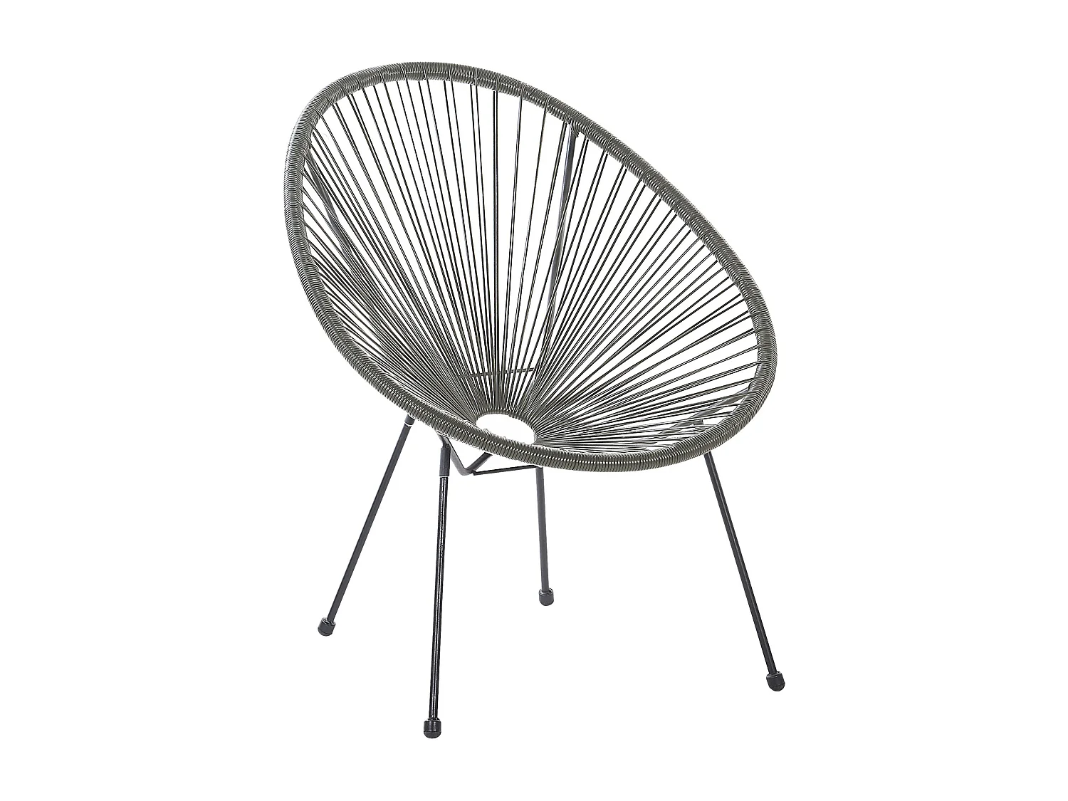 Ensemble bistrot ACAPULCO II Polyrotin Gris foncé