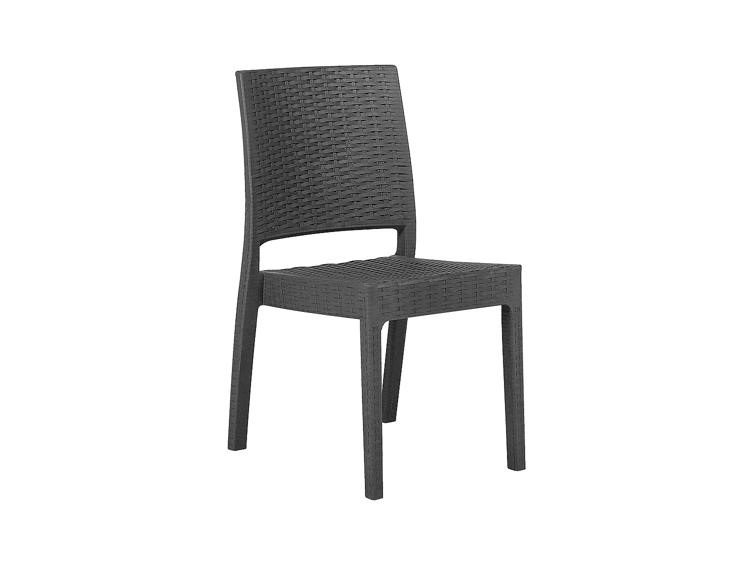 Salle à manger de jardin 4 places FOSSANO Gris graphite