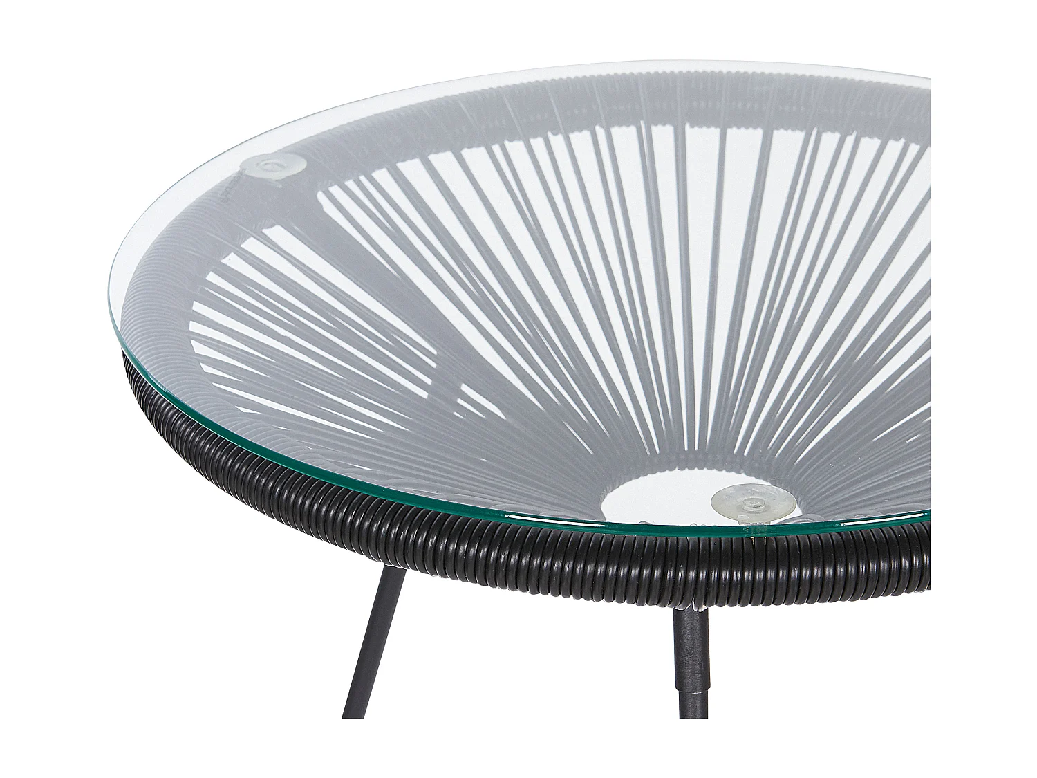 Ensemble pour bistro ACAPULCO II Noir