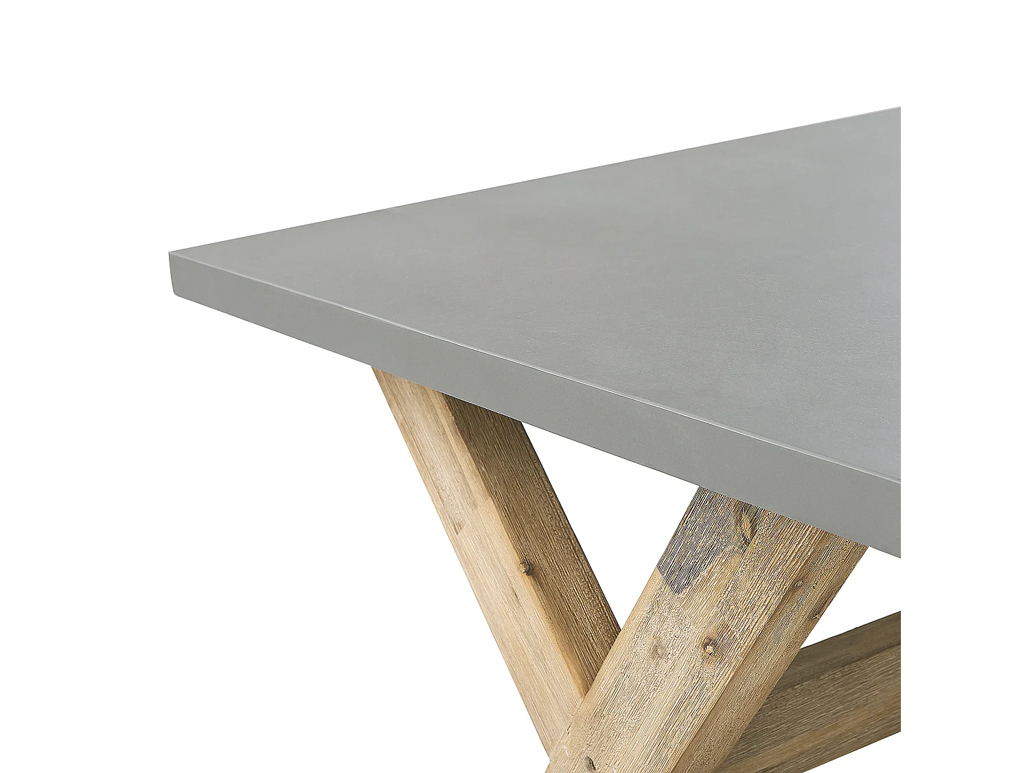 Gartenmöbel Set mit Hockern 8-Sitzer OLBIA Beton Grau