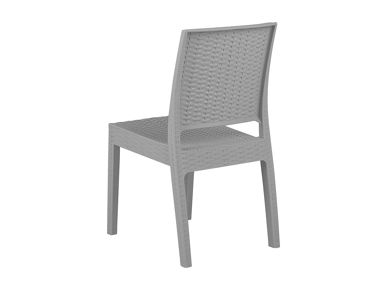 Conjunto de comedor exterior 6 plazas FOSSANO Gris claro