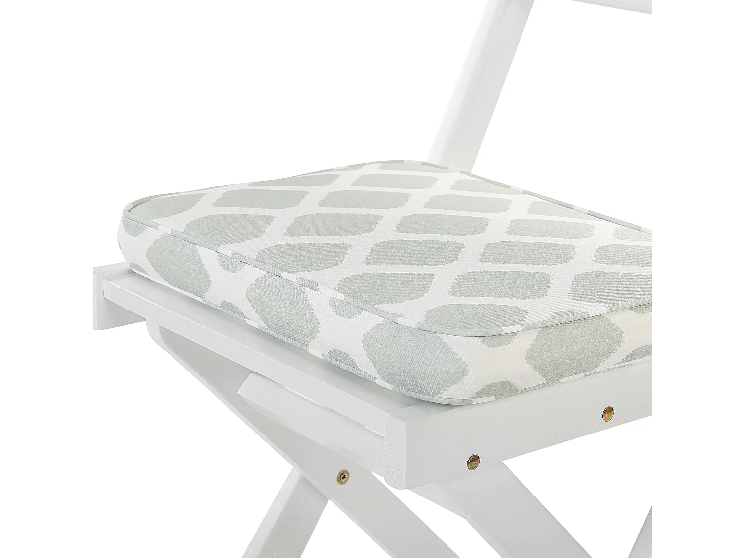 Ensemble bistrot avec coussins Pliant FIJI Acacia Blanc