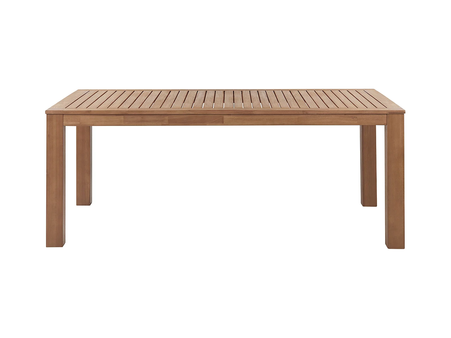 Salle à manger de jardin avec bancs 6 places MONSANO Bois d'eucalyptus Marron