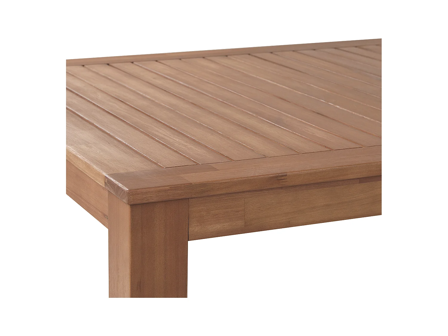 Salle à manger de jardin avec bancs 6 places MONSANO Bois d'eucalyptus Marron