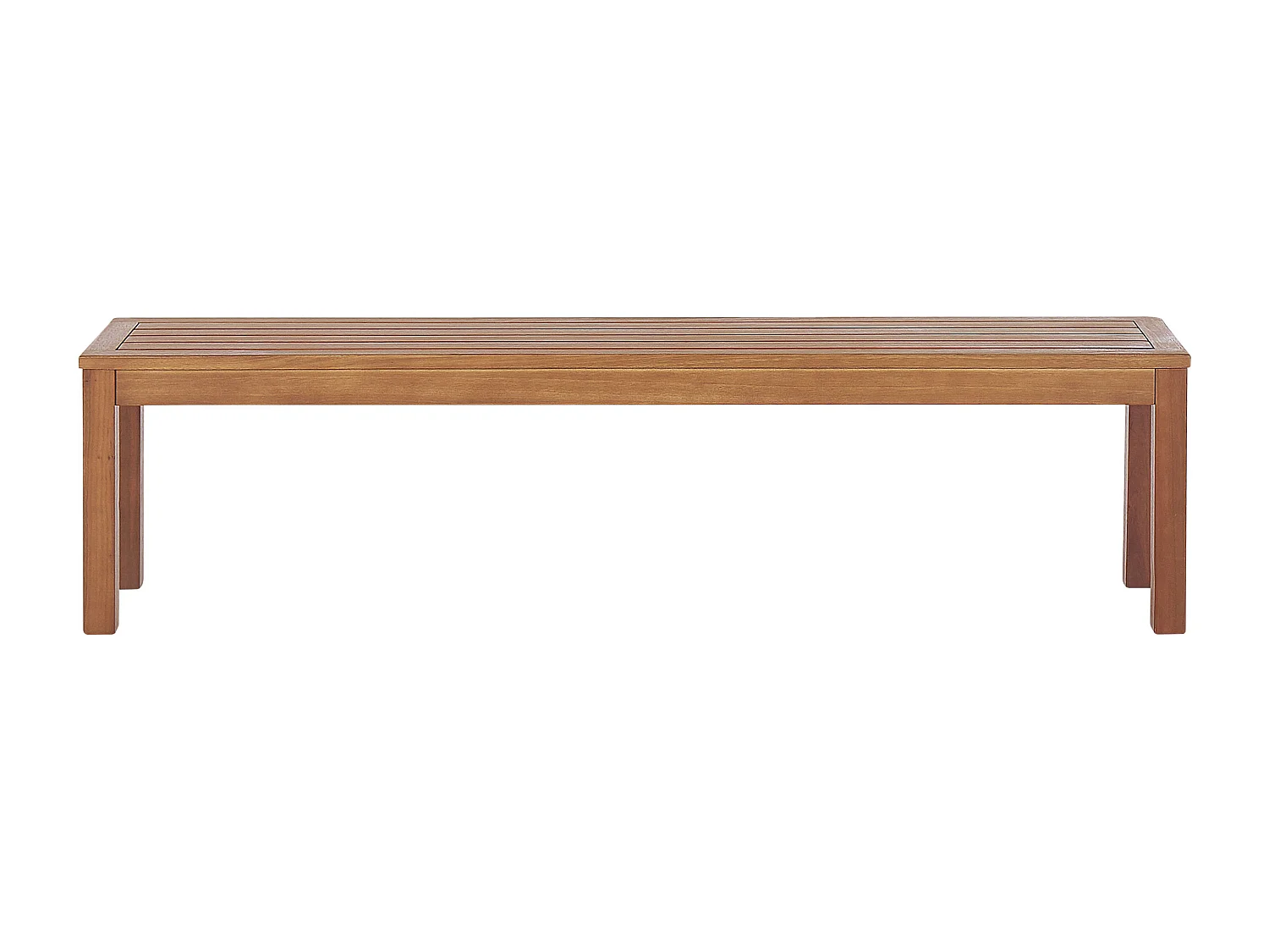 Gartenmöbel Set Eukalyptusholz hellbraun Esstisch 190 x 105 cm mit 2 Bänken Monsano