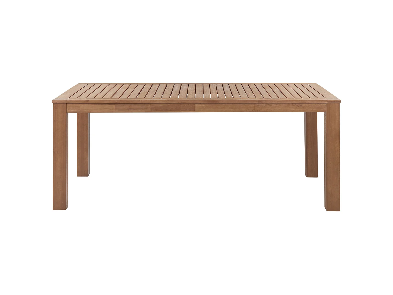 Salle à manger de jardin avec bancs 6 places MONSANO Bois d'eucalyptus Marron