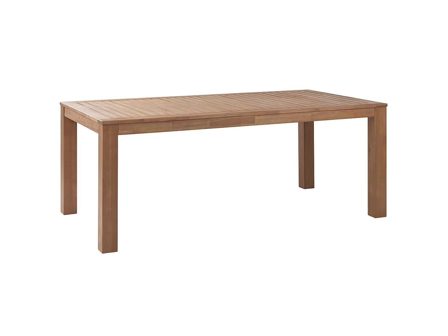 Salle à manger de jardin avec bancs 6 places MONSANO Bois d'eucalyptus Marron