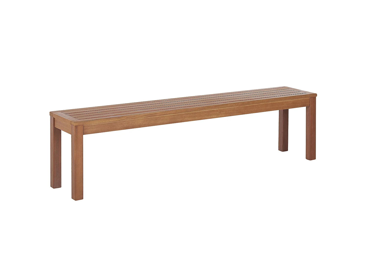Salle à manger de jardin avec bancs 6 places MONSANO Bois d'eucalyptus Marron