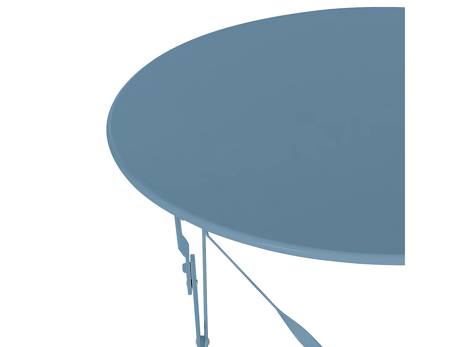 Salon de jardin bistrot table et 2 chaises en acier bleu azur FIORI