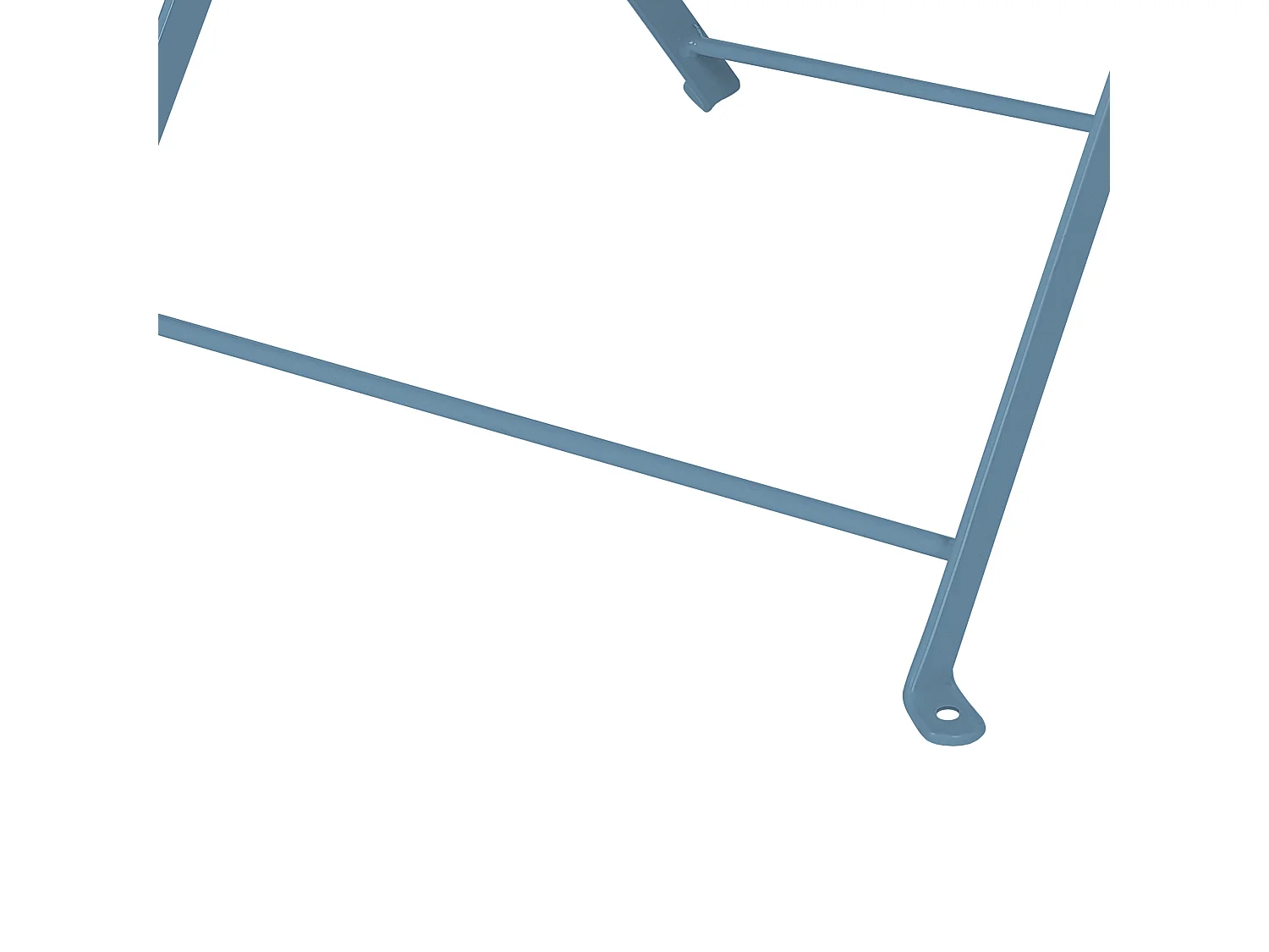 Salon de jardin bistrot table et 2 chaises en acier bleu azur FIORI