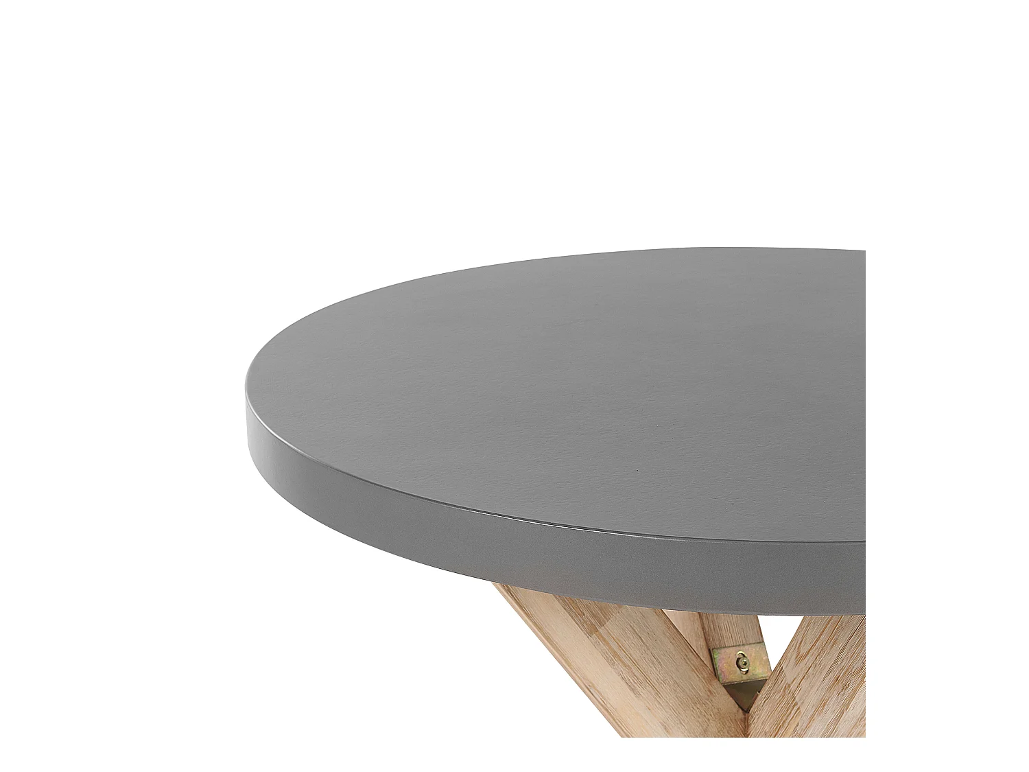 Gartenset Tisch 200x100 cm 8 Hocker Betonplatte Akazienholz Rustikal grau Olbia