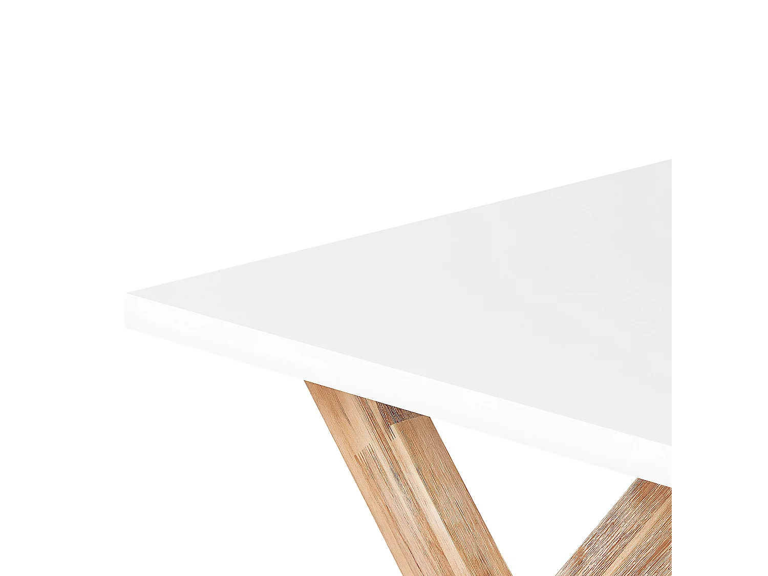 Moderner Gartentisch mit 6 Geflecht-Stühlen Faserzement weiß / beige Olbia