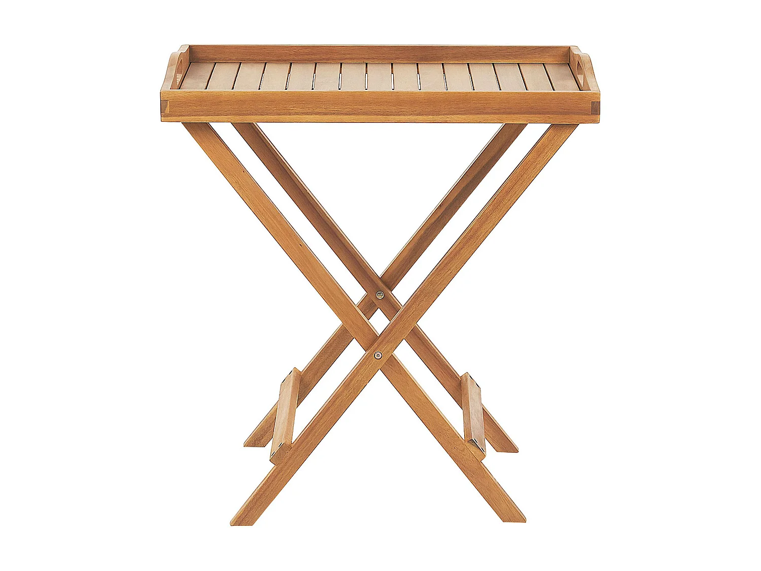 Balkonset hellbraun Akazienholz Verstellbar 2er Set Rustikal Java