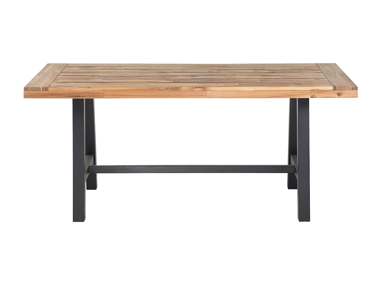 Salle à manger de jardin 6 places SCANIA Acacia Noir