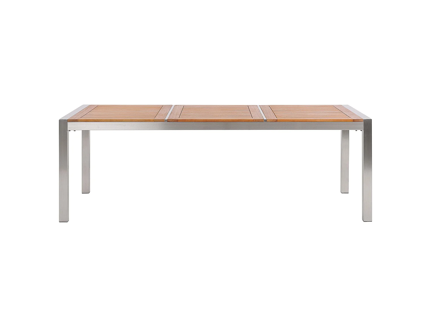 Salle à manger de jardin 8 places GROSSETO Bois d'eucalyptus Marron/gris