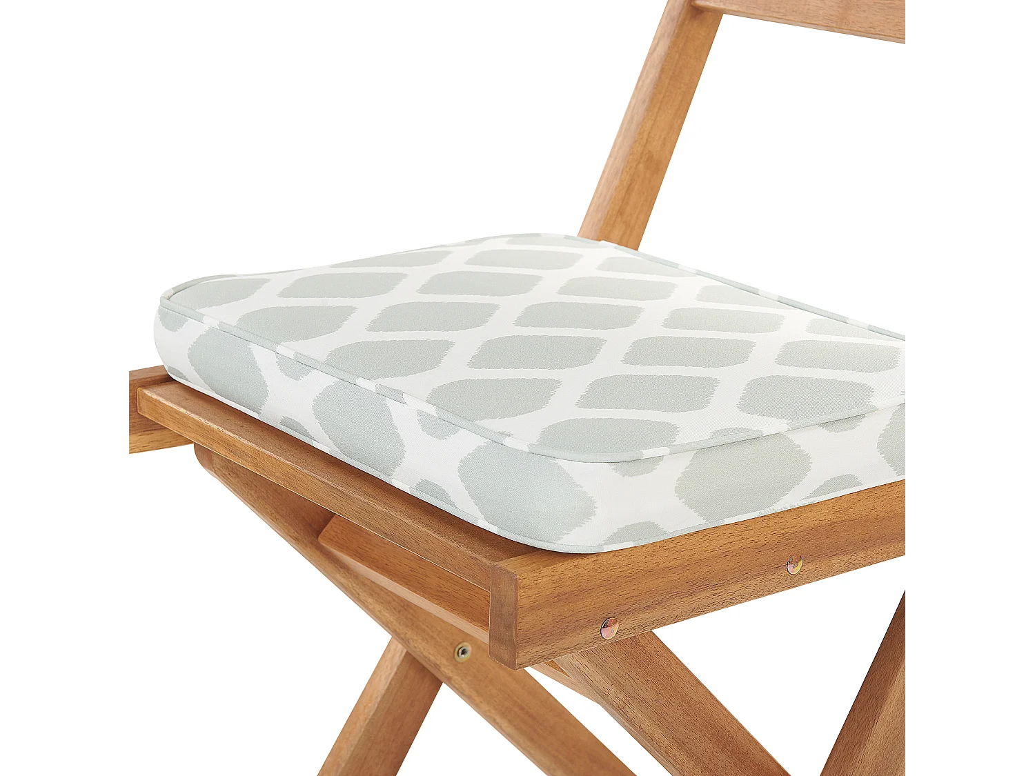 Ensemble bistrot avec coussins Pliant FIJI Acacia Vert menthe