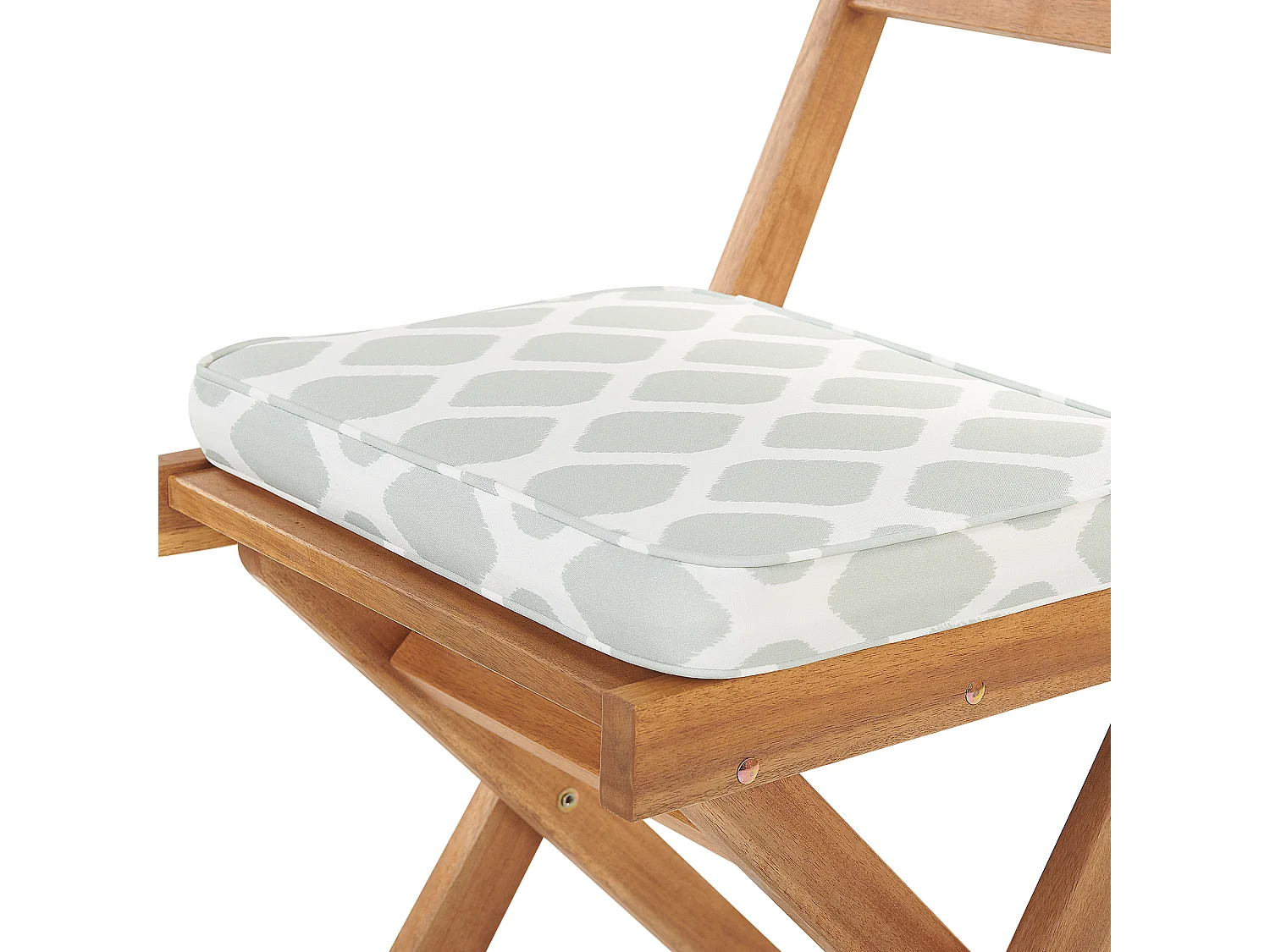 Ensemble bistrot avec coussins Pliant FIJI Acacia Vert menthe