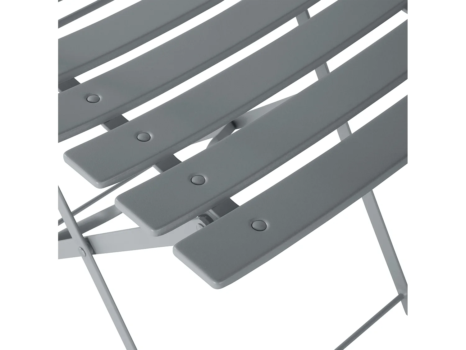 Bistro Set klappbar FIORI Metall Grau