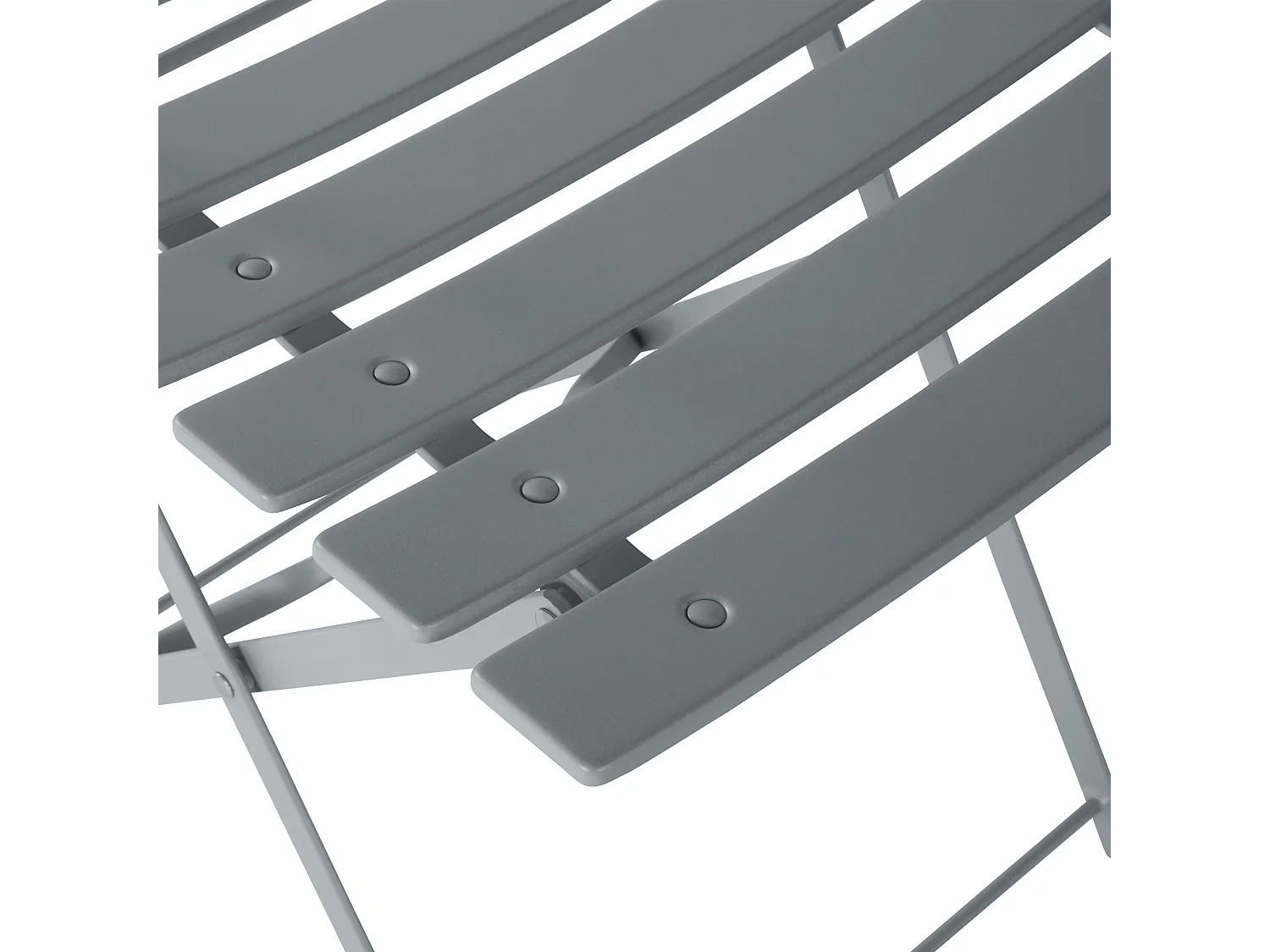 Bistro Set klappbar FIORI Metall Grau