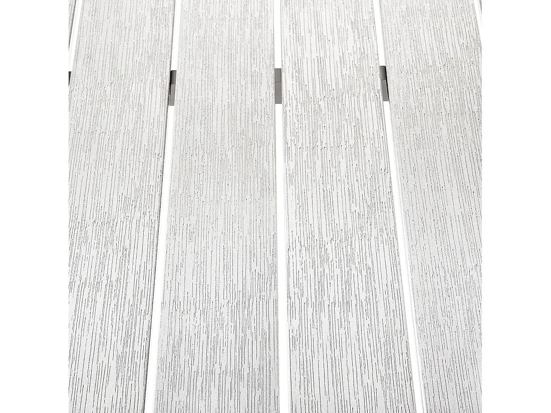 Salle à manger de jardin 6 places NARDO Blanc