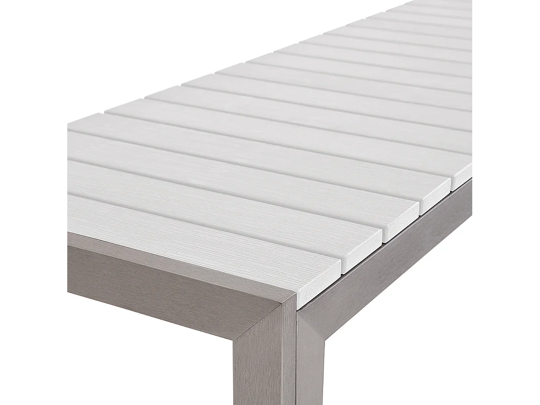 Conjunto de comedor exterior 6 plazas NARDO Blanco