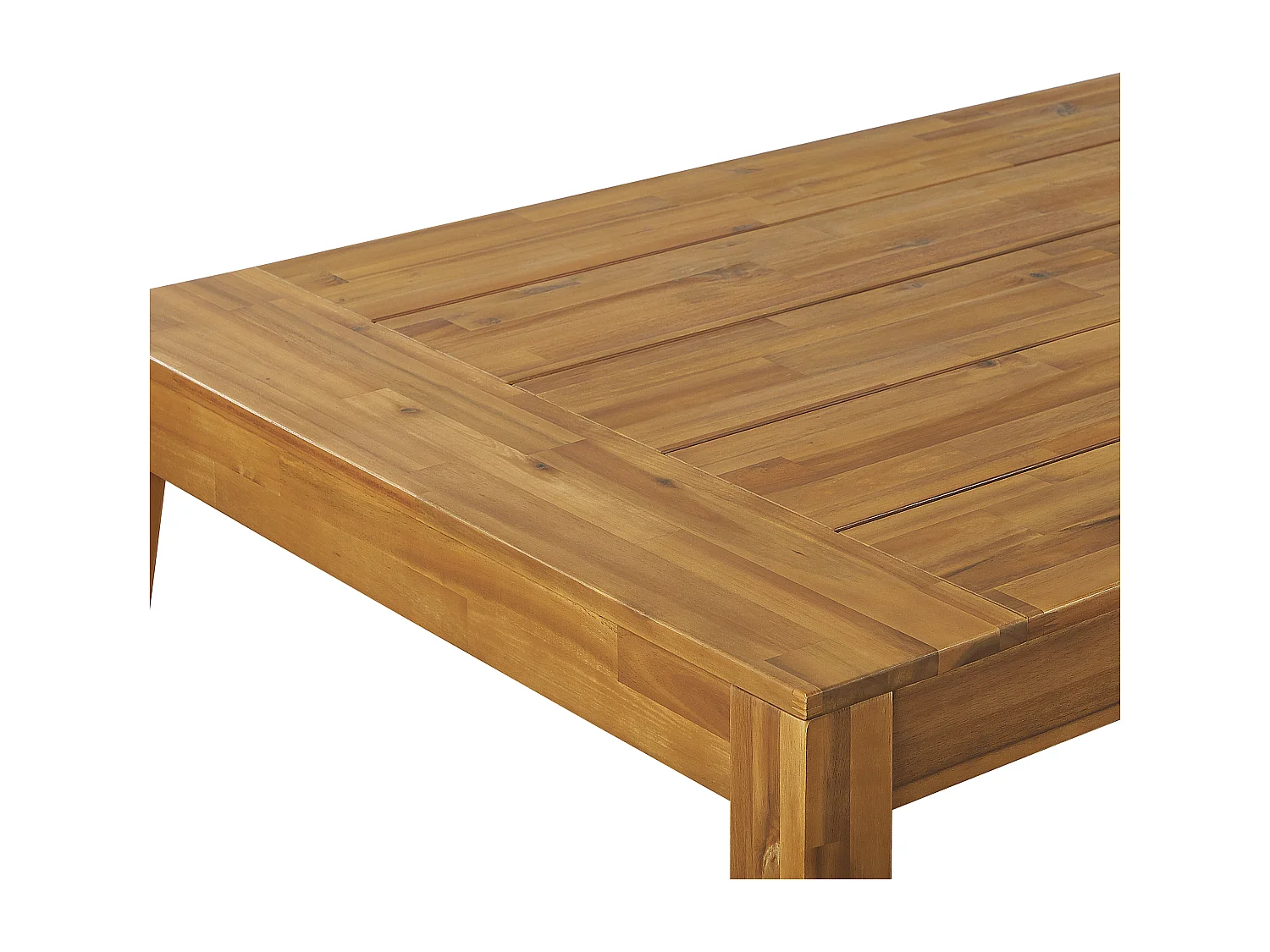 Conjunto de refeições de jardim 6 lugares LIVORNO Madeira de acácia Castanho