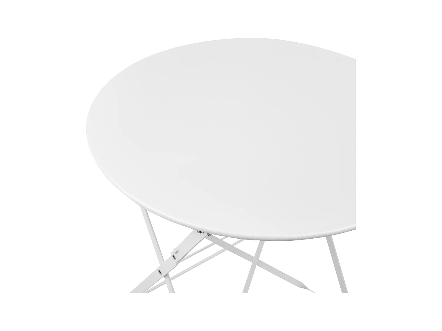 Bistroset Inklapbaar FIORI Metaal Wit