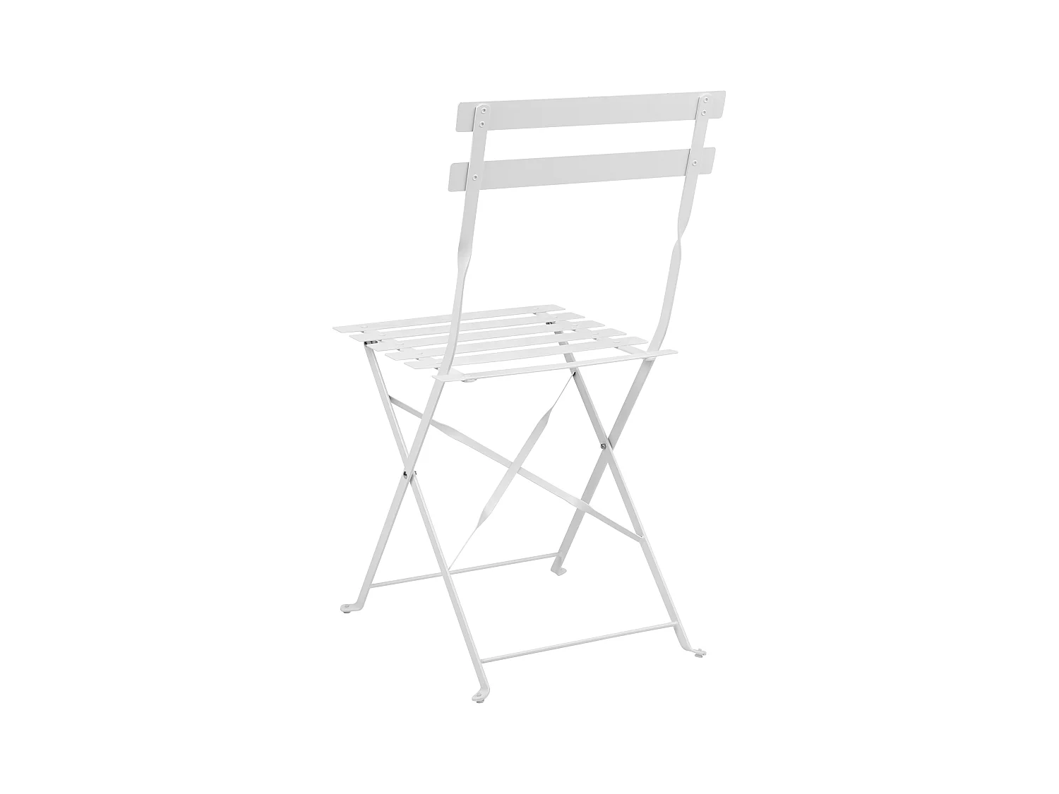 Bistroset Inklapbaar FIORI Metaal Wit