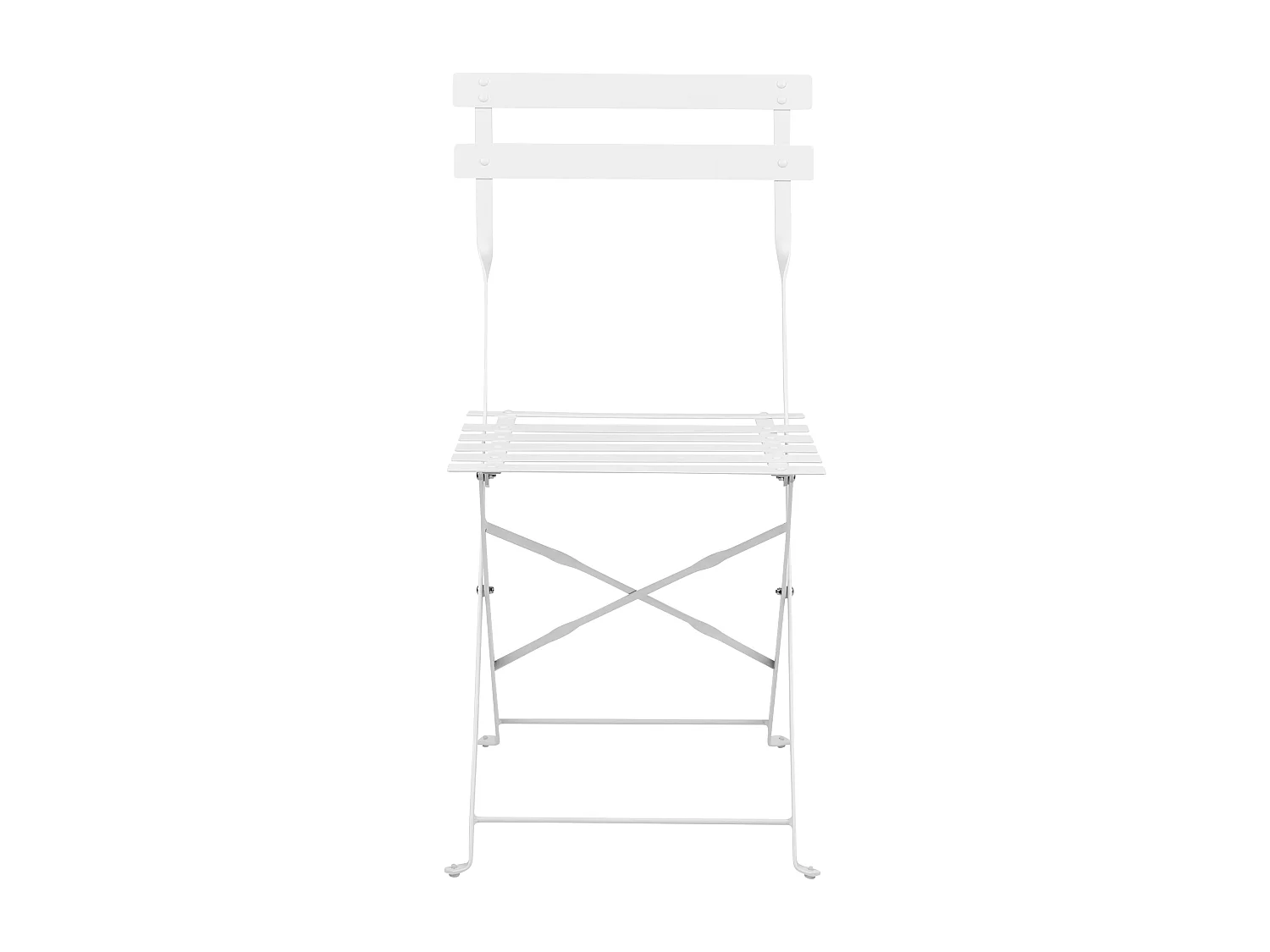 Ensemble pour bistro Pliant FIORI Métal Blanc