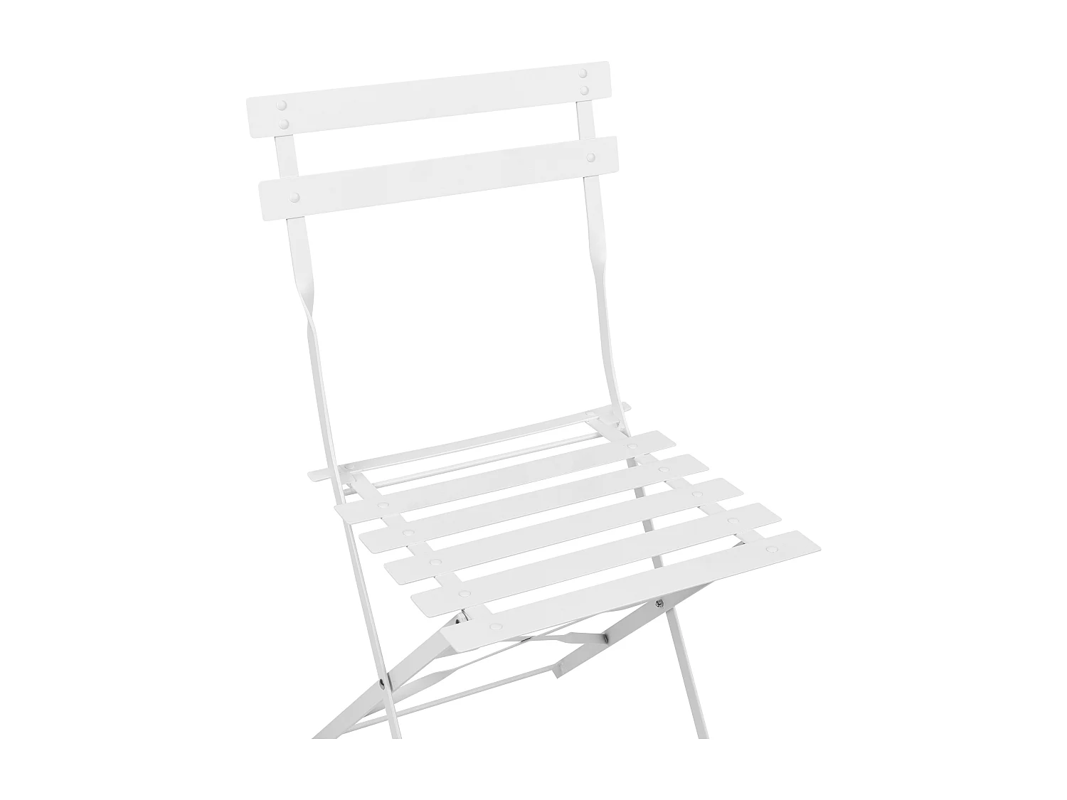 Ensemble pour bistro Pliant FIORI Métal Blanc