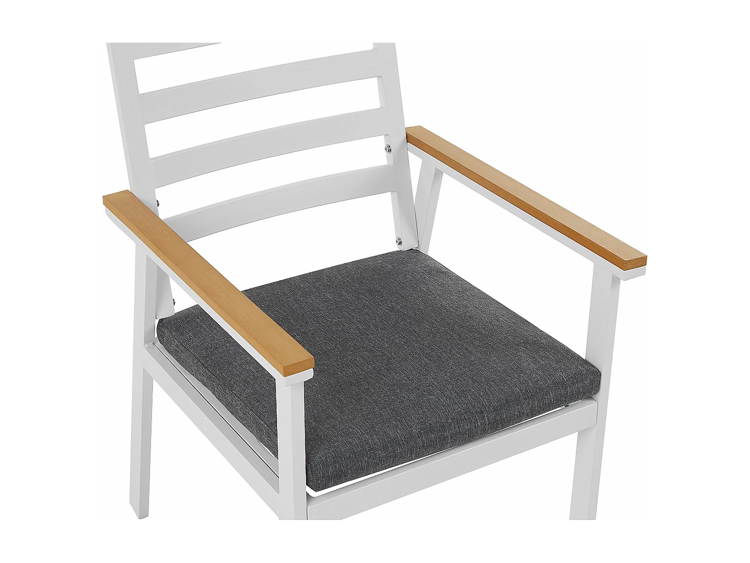 Tuinset 4-zitter CAVOLI met kussens Metaal Grijs