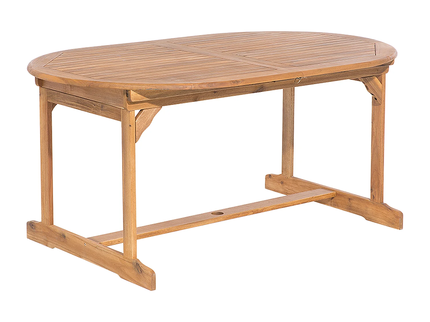 Gartenmöbel Set 8-Sitzer MAUI mit Schirm Akazienholz Dunkelrot