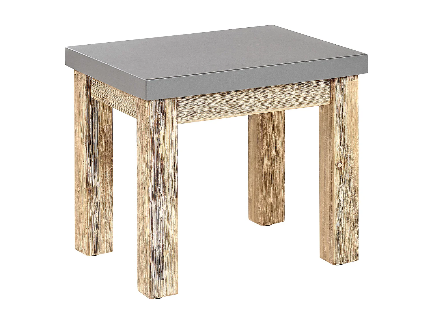 Set da pranzo da giardino con sgabelli 6 posti OSTUNI Cemento Grigio