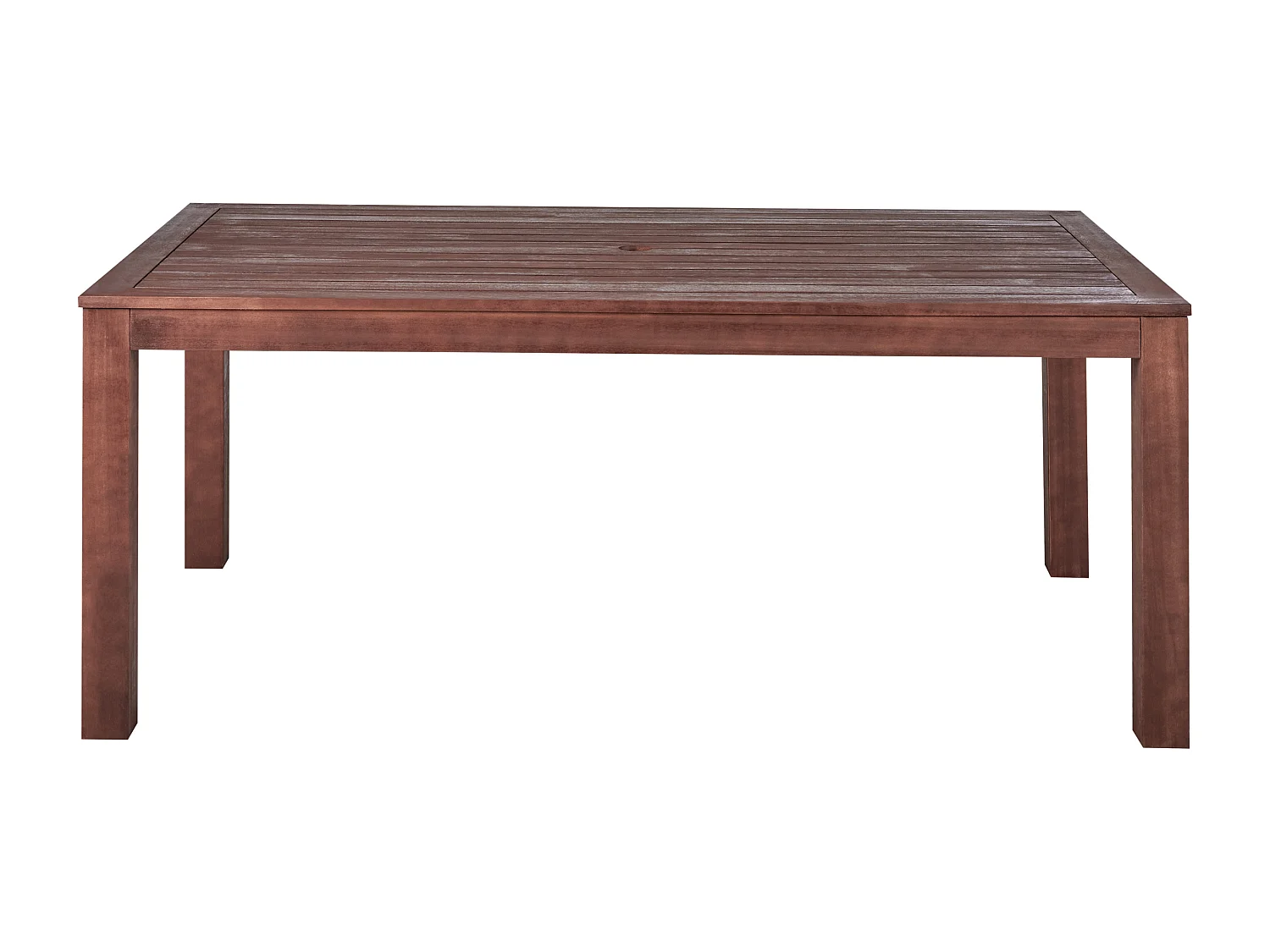 Salle à manger de jardin avec bancs 6 places TUSCANIA Bois d'eucalyptus Marron foncé