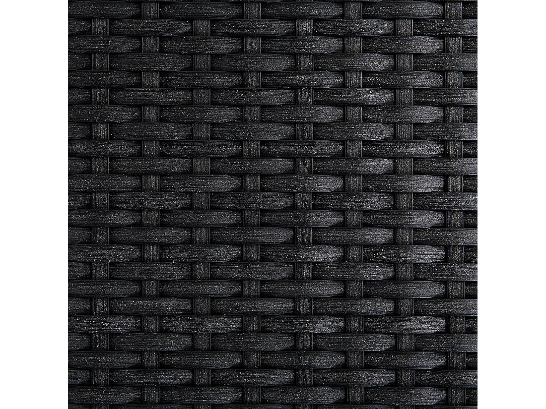 Gartenmöbel Set 6-Sitzer GROSSETO Sicherheitsglas Schwarz