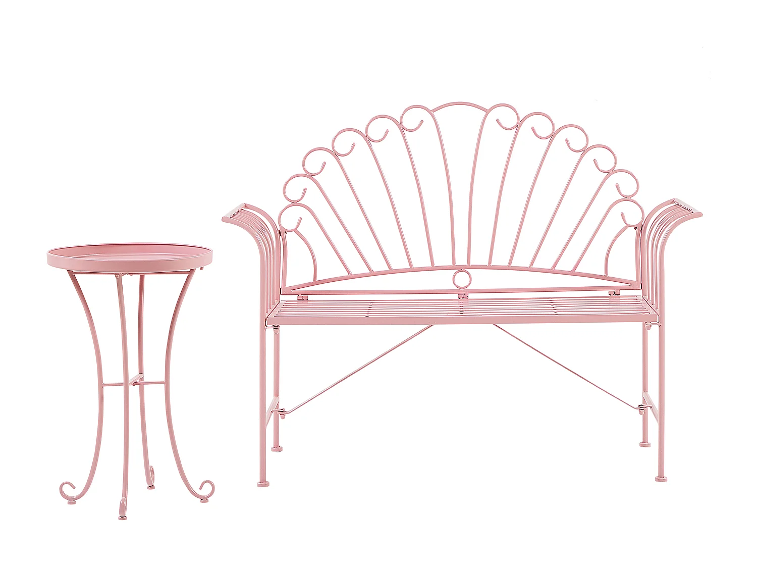 Ensemble pour bistro CAVINIA Métal Rose