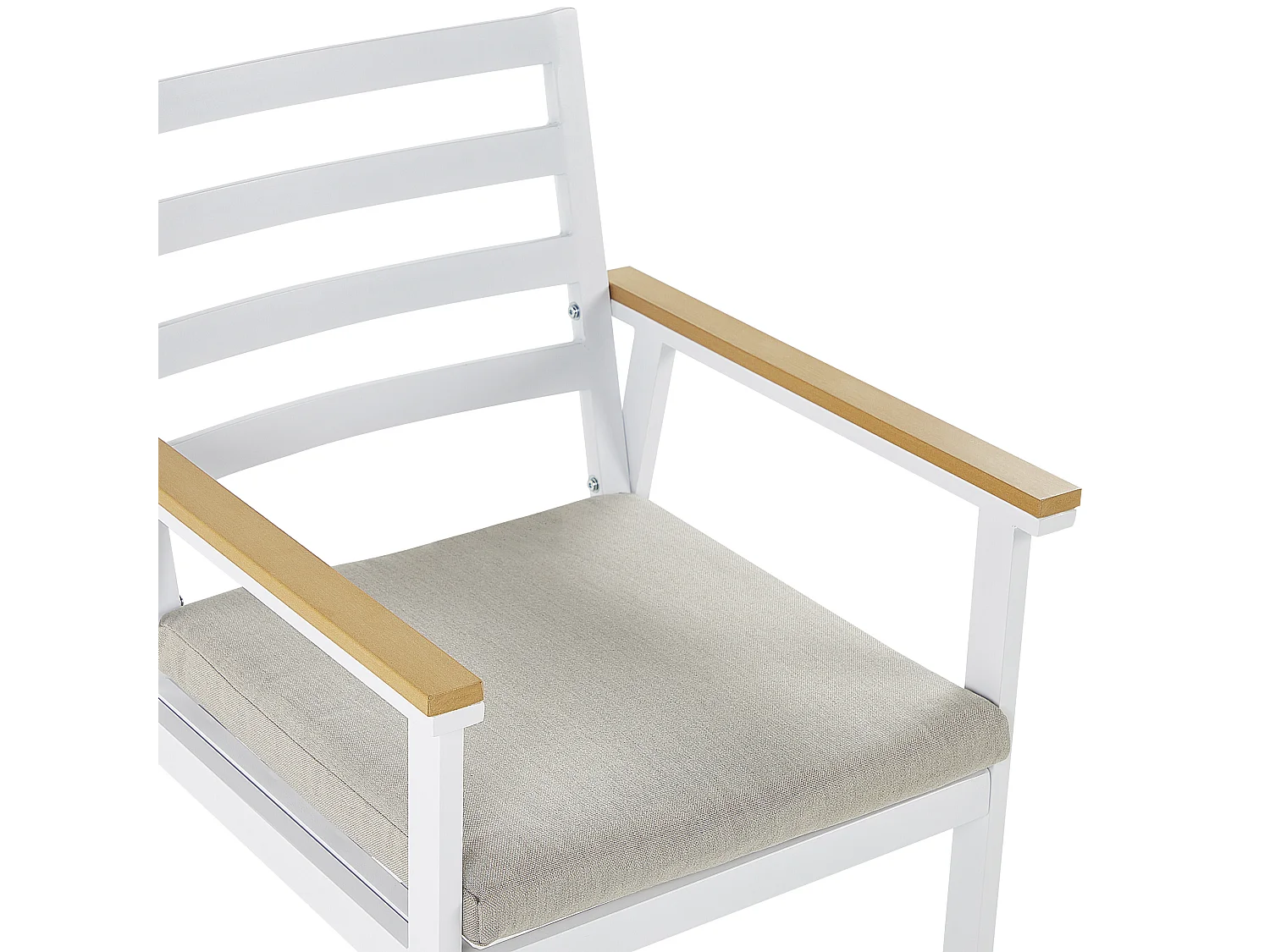 Zestaw ogrodowy dla 4 osób CAVOLI z poduszkami Metal Beżowy