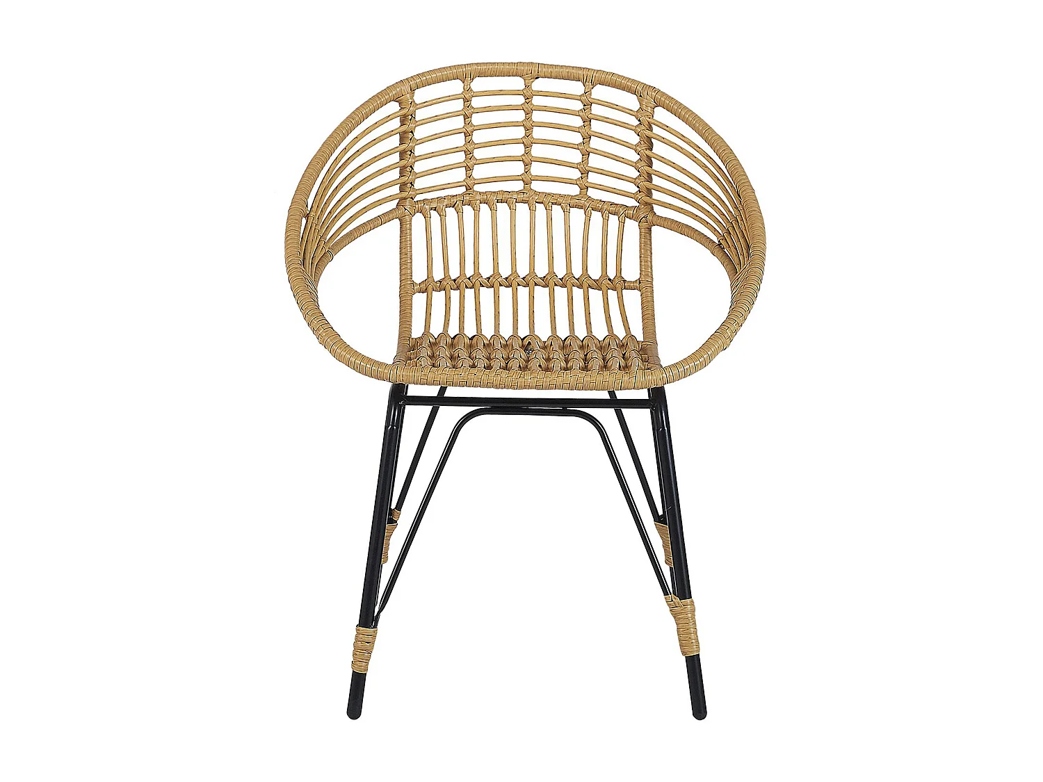 Ensemble pour bistro avec coussins PELLARO Noir