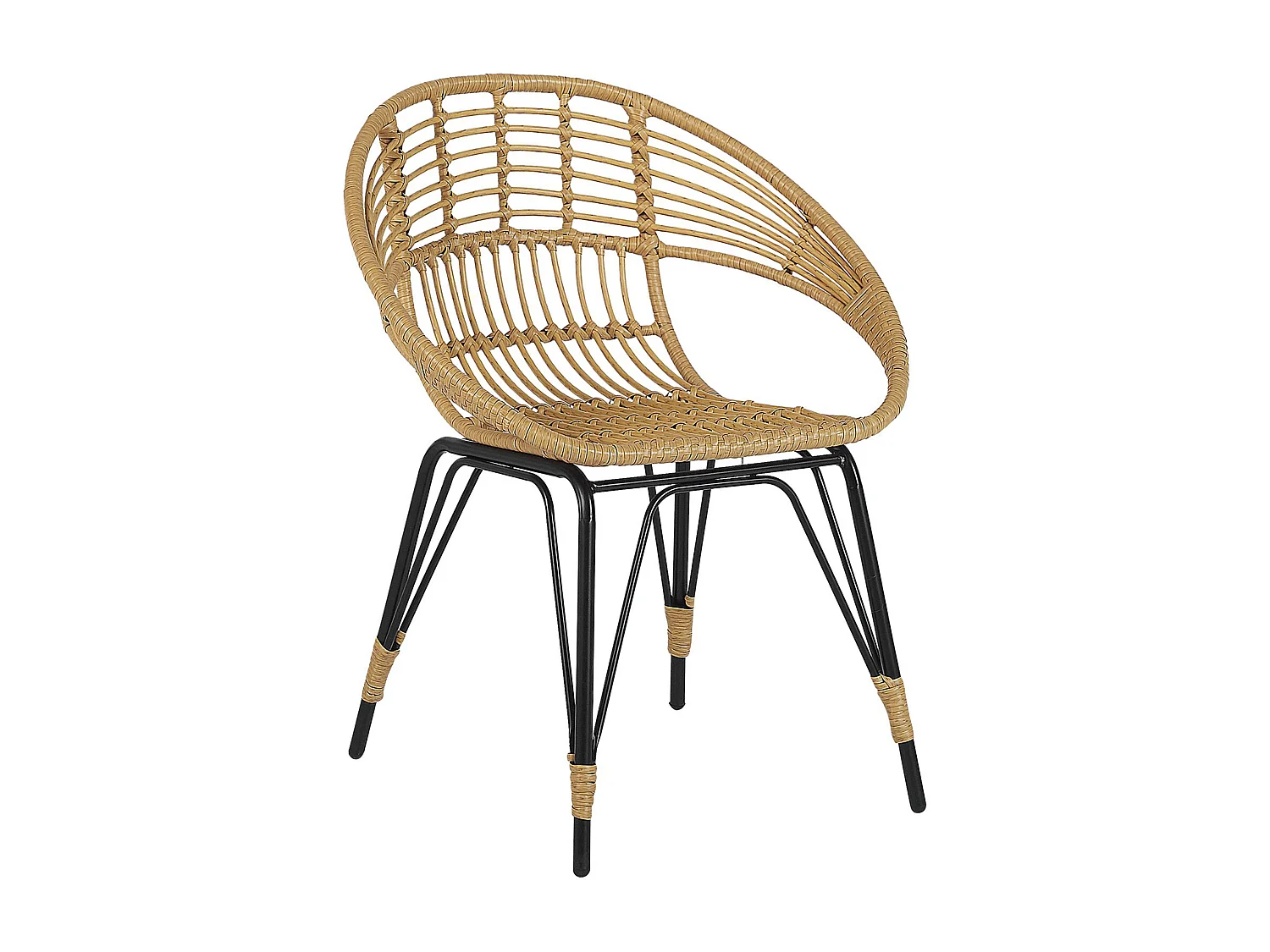 Ensemble pour bistro avec coussins PELLARO Noir