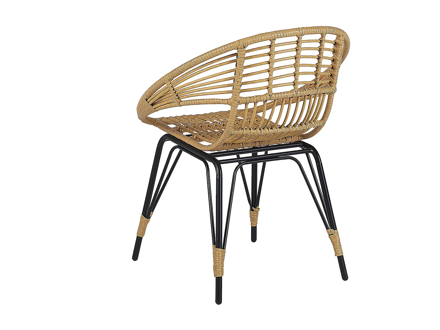 Ensemble pour bistro avec coussins PELLARO Noir