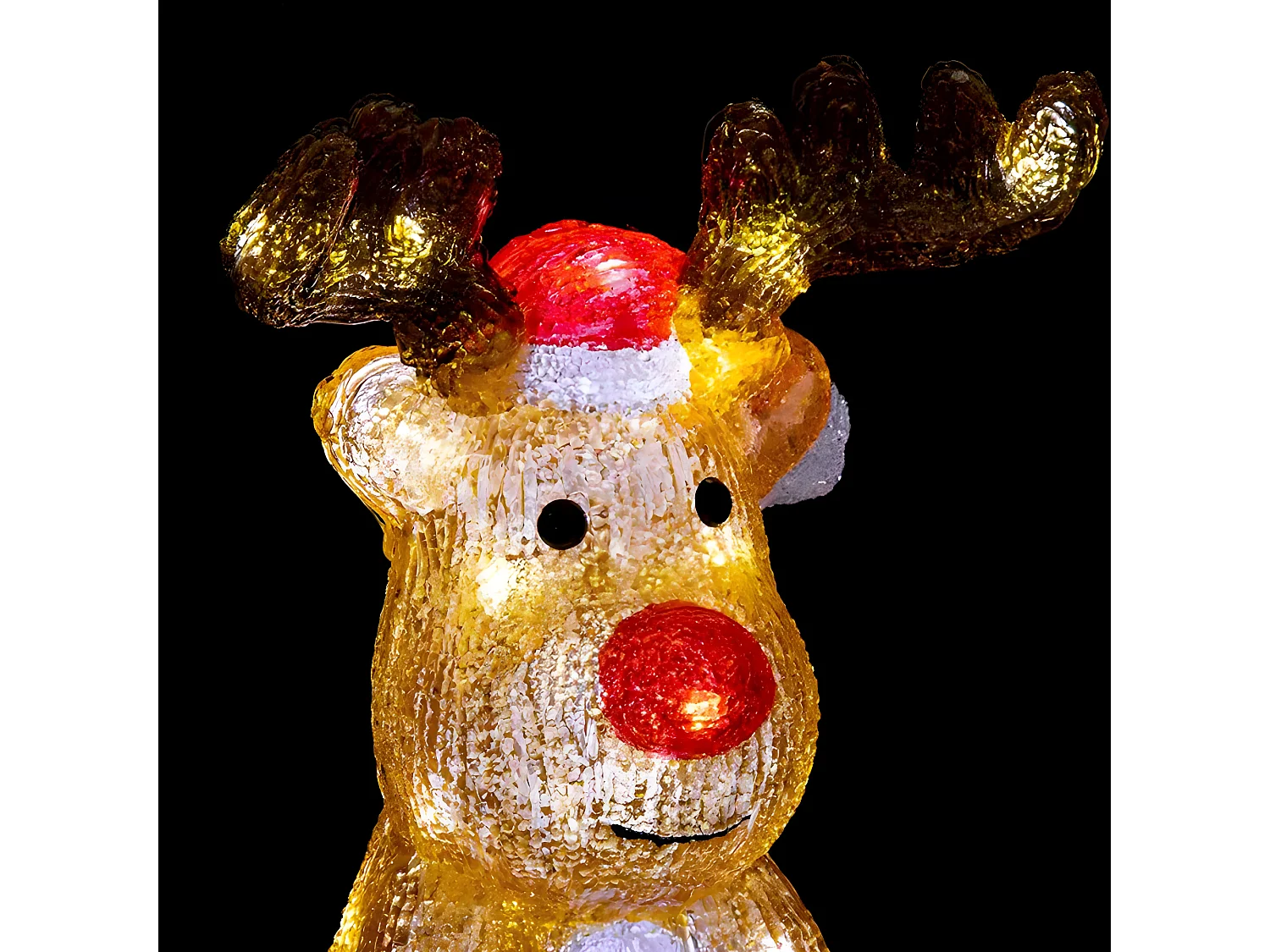 Déco lumineuse Renne 40 LED Blanc froid H 30 cm