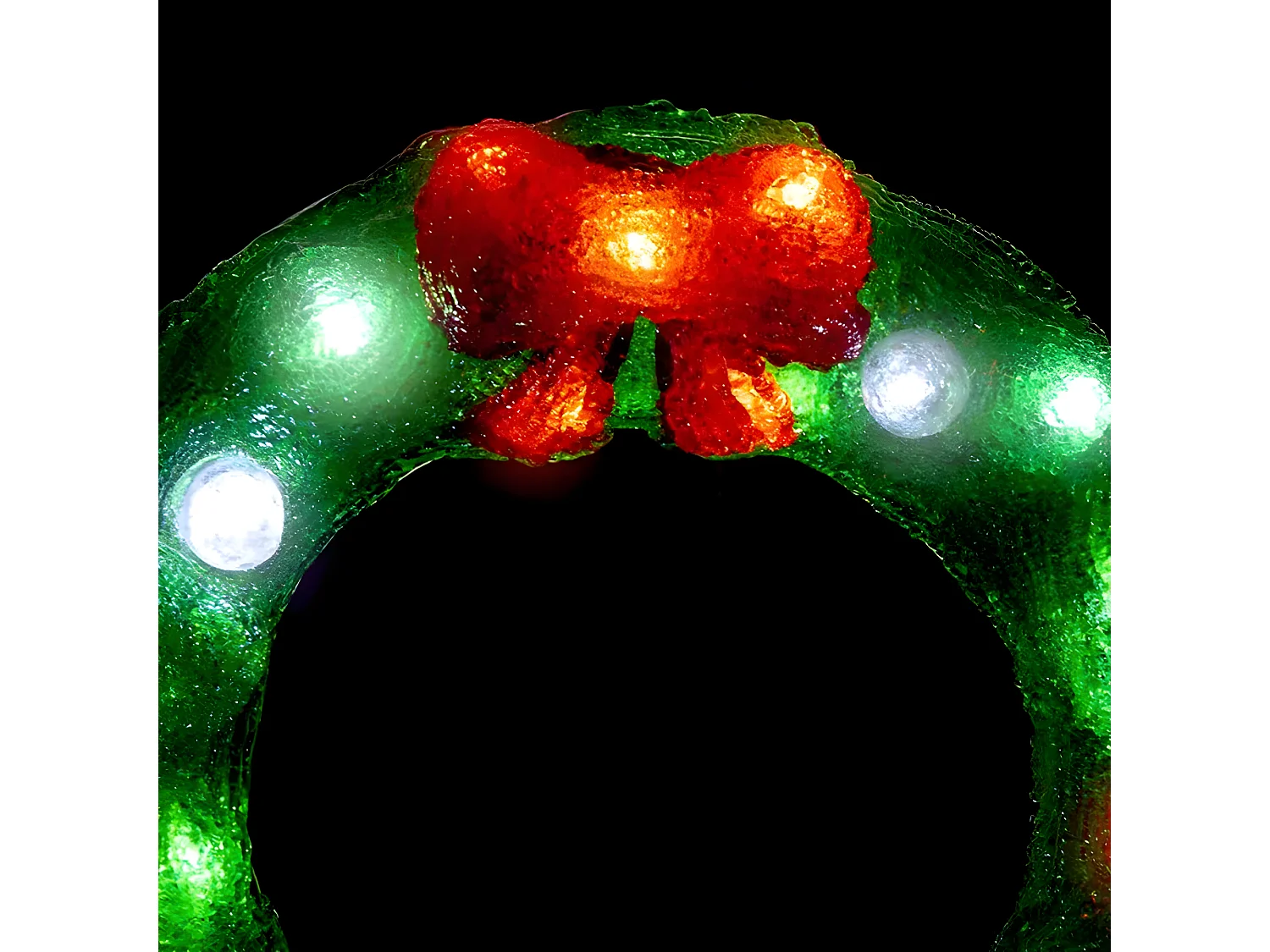 Déco lumineuse Couronne 25 LED Blanc froid D 29 cm