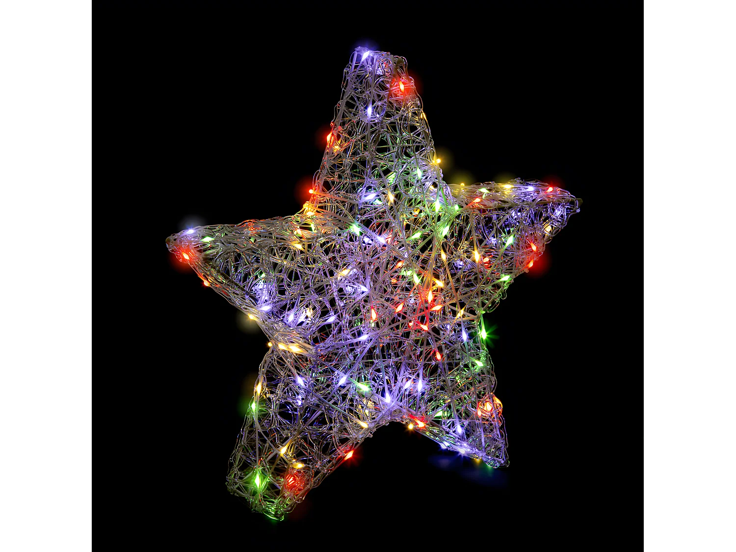 Déco lumineuse Étoile 150 LED Multicolore  H 50 cm