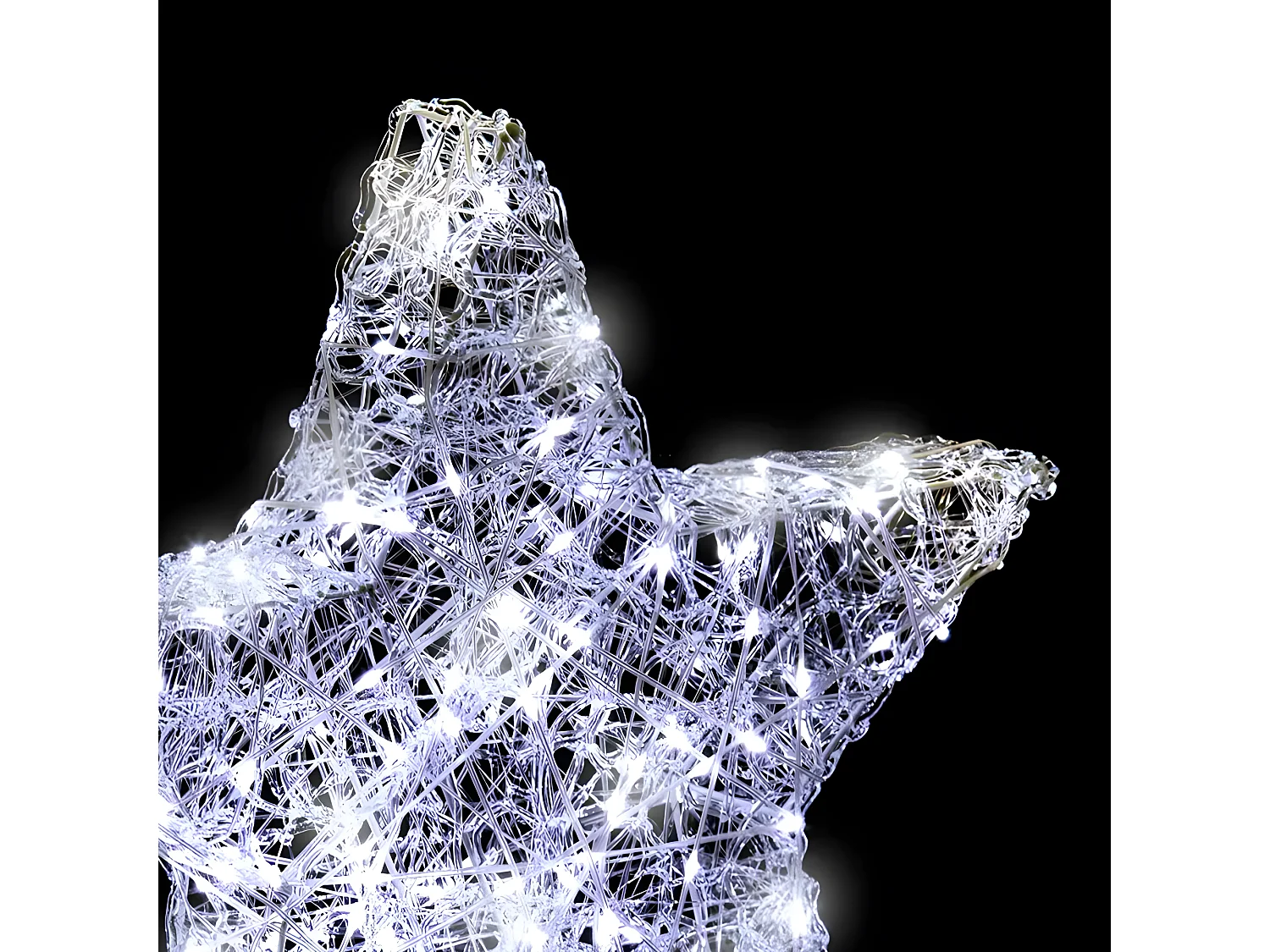 Déco lumineuse Étoile 150 LED Blanc froid H 50 cm