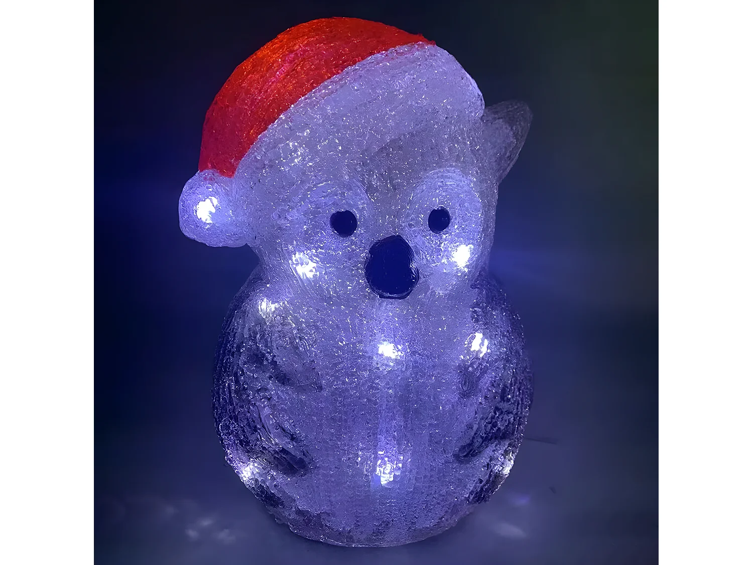 Déco lumineuse Hibou 20 LED Blanc froid H 24.7 cm